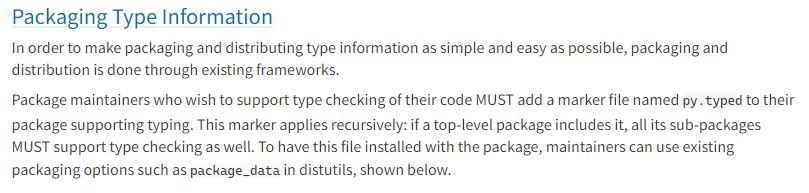 PEP-581 Packaging Type Information